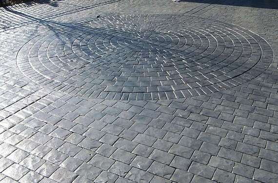 Σταμπωτά δάπεδα με σχέδιο πέτρας - Greece Concrete